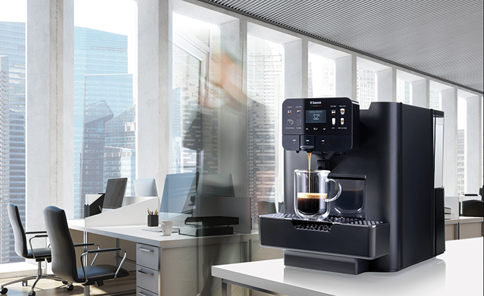 Saeco coffee machine from Evoca Group in office